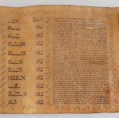 JUDAICA. ANTIQUE MEGILLAT SCRO