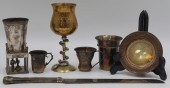 JUDAICA. ASSORTED GROUPING OF