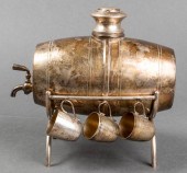 JUDAICA BARREL FORM WINE DISPE