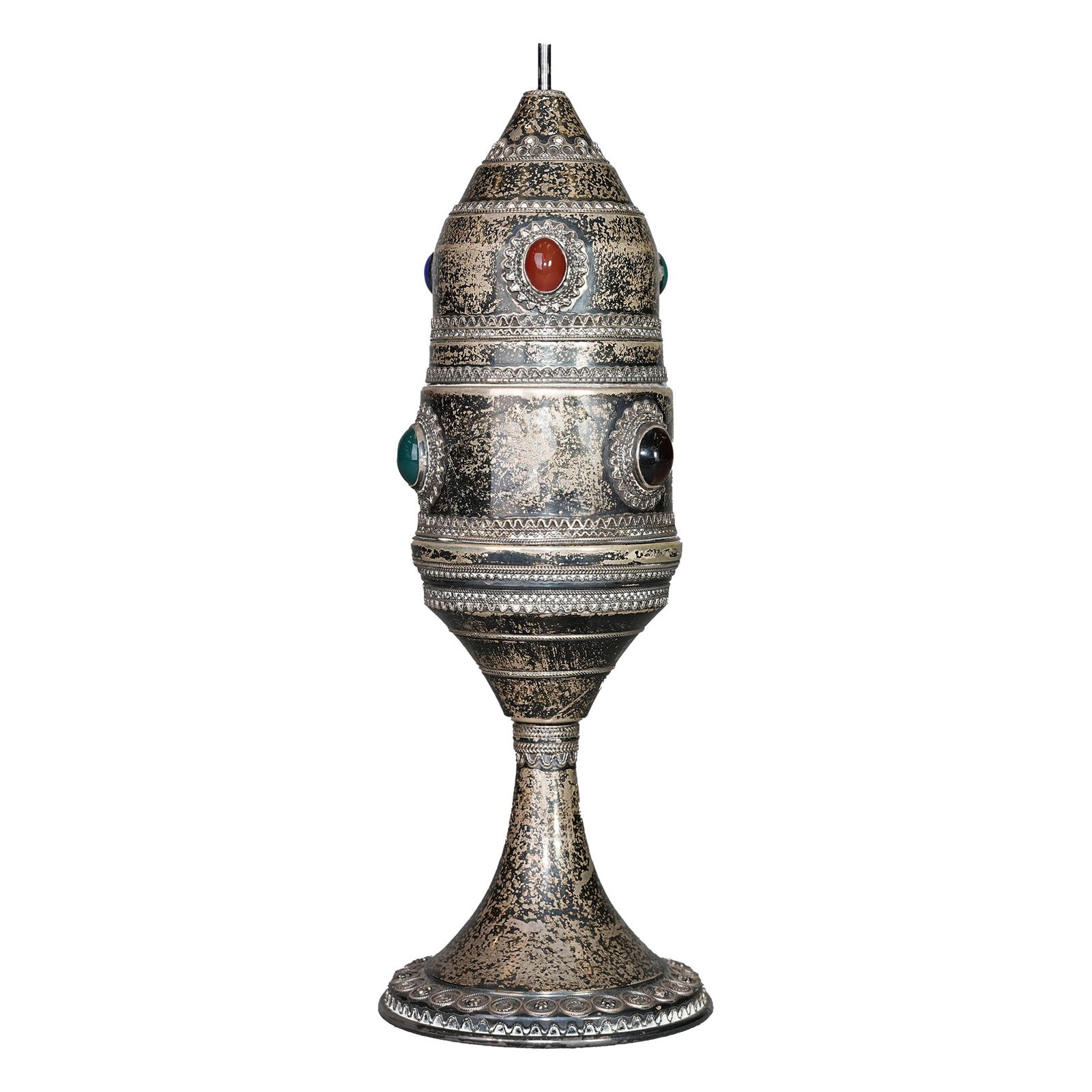 JUDAICA BEZALEL SPICE BOX WITH