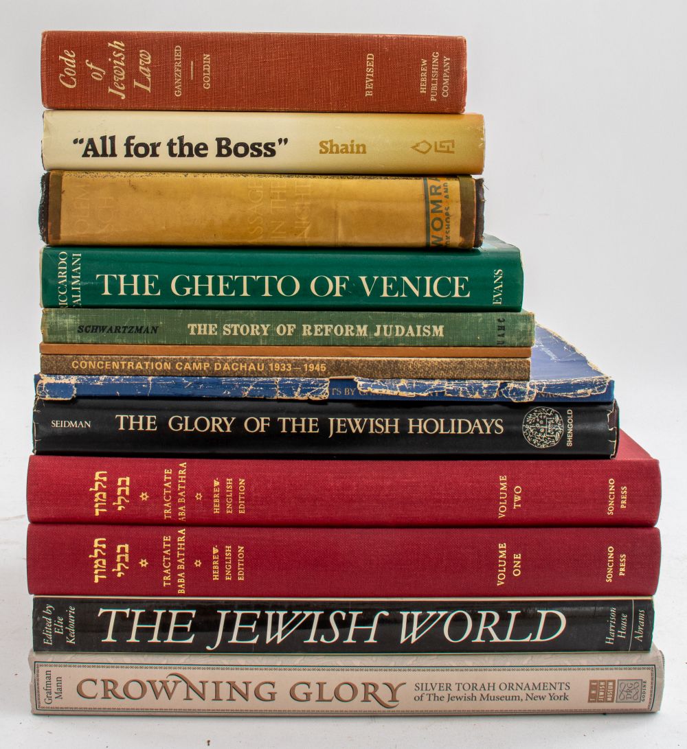 JUDAICA BOOKS, 12 Twelve books on