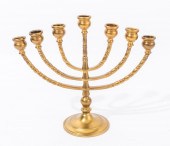 JUDAICA BRASS MENORAH Judaica
