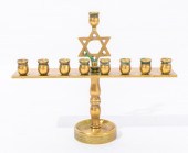 JUDAICA BRASS MENORAH Judiaca