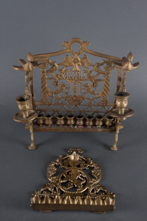 Judaica cast brass Sabbath and