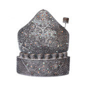 JUDAICA JEWELED HANUKKAH LAMP,