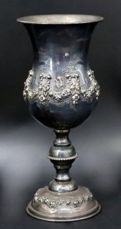 JUDAICA. LARGE HADAD STERLING