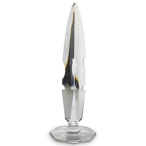 JUDAICA OPTICAL CRYSTAL GLASS SPEAR