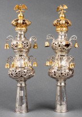 JUDAICA PARCEL-GILT SILVER RIM