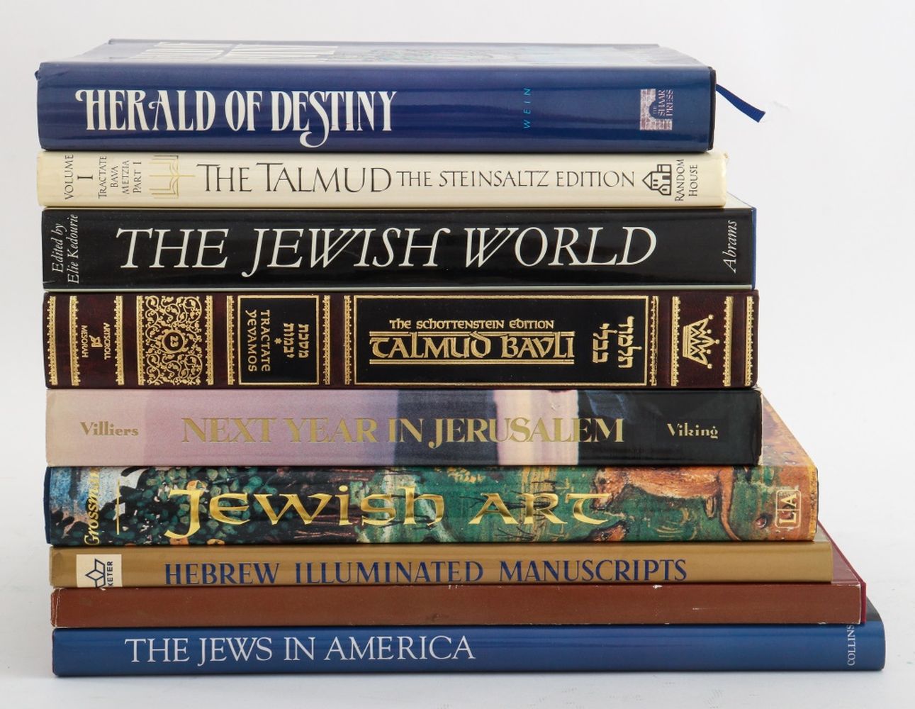 JUDAICA REFERENCE BOOKS, 9 Nine