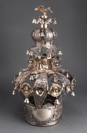 JUDAICA RUSSIAN SILVER TORAH C