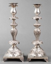 JUDAICA SHABBAT SILVER REPOUSS