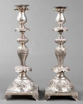 JUDAICA SHABBAT SILVER REPOUSS