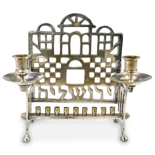 JUDAICA SILVER PLATED HANUKKAH
