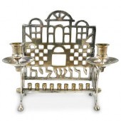 JUDAICA SILVER PLATED HANUKKAH