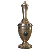 JUDAICA SILVER WINE BOTTLE FOR