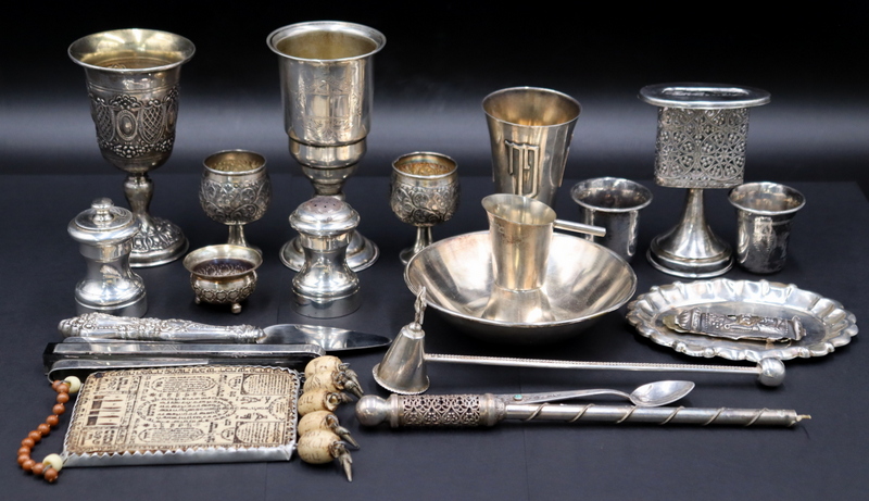 JUDAICA. STERLING AND SILVER