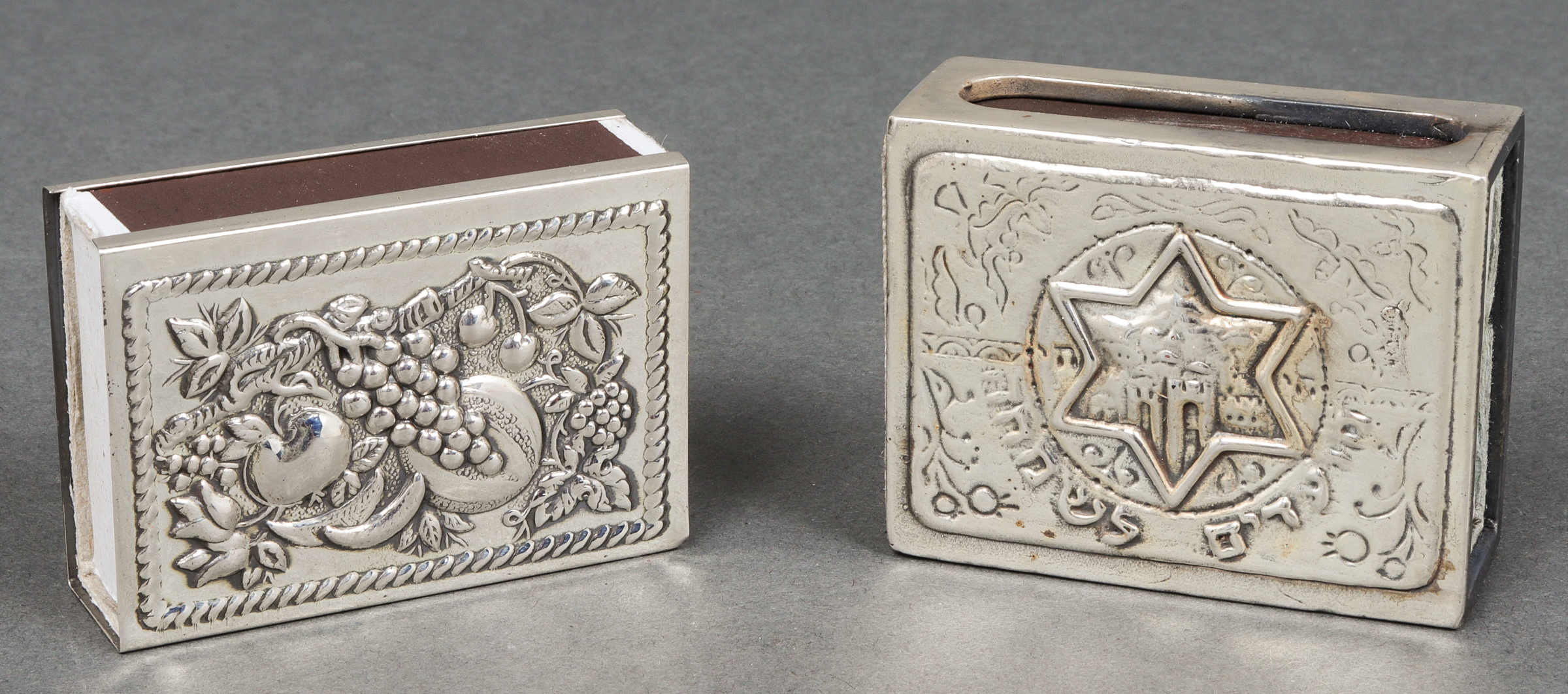 JUDAICA STERLING SILVER MATCHBOX