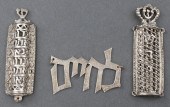 JUDAICA STERLING SILVER MEZUZA