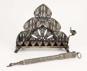 JUDAICA STERLING SILVER OIL ME