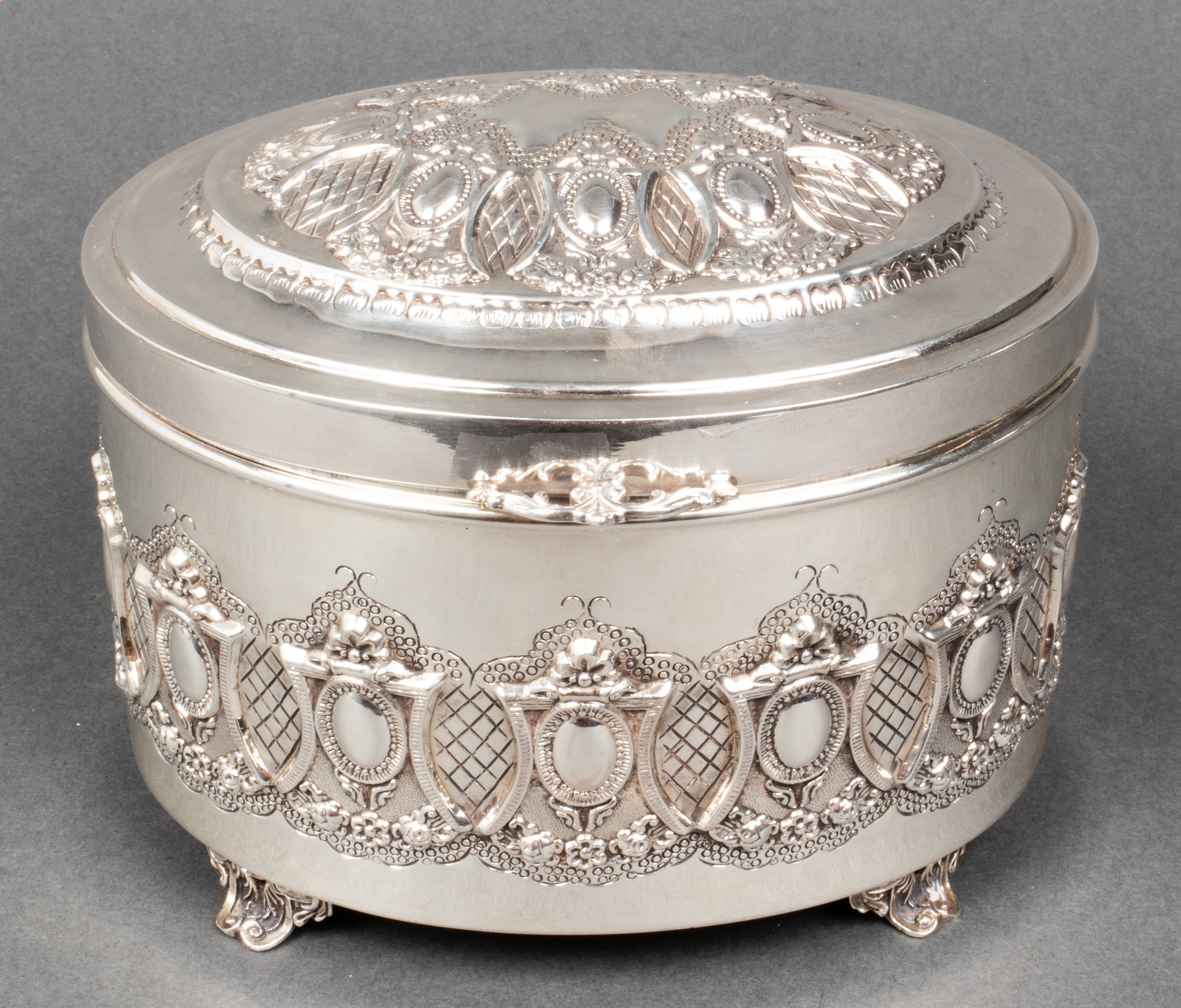 JUDAICA STERLING SILVER REPOUSSE