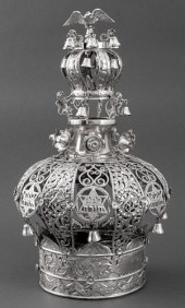 JUDAICA STERLING SILVER TORAH