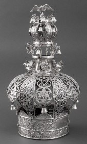 JUDAICA STERLING SILVER TORAH