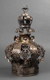 JUDAICA STERLING SILVER TORAH