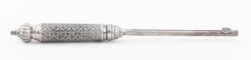 JUDAICA STERLING SILVER TORAH