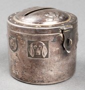 JUDAICA WMF SILVER-PLATE TZEDA