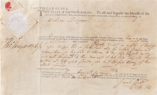 Judge Thomas Heyward Jr. signed