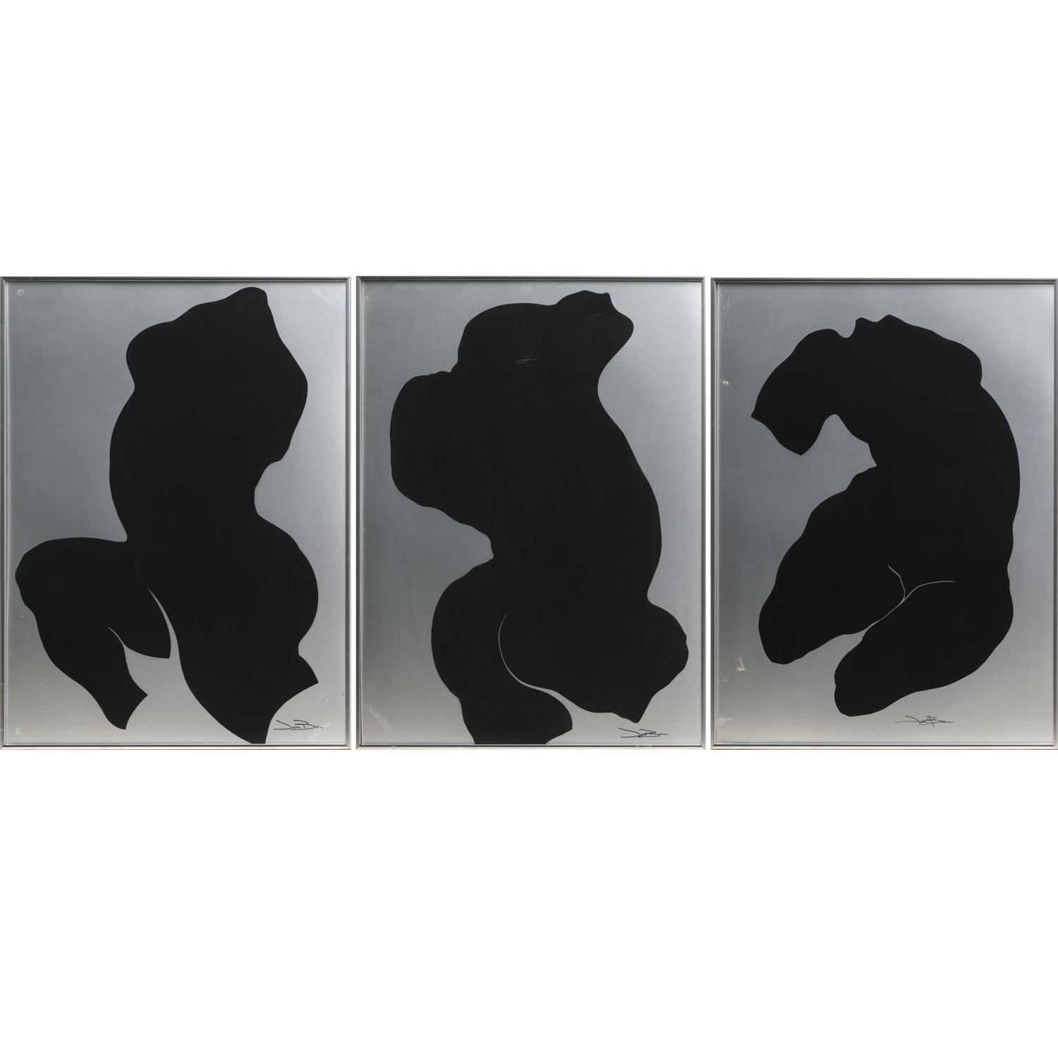 JUDITH BROWN, (3) WORKS, INK ON
