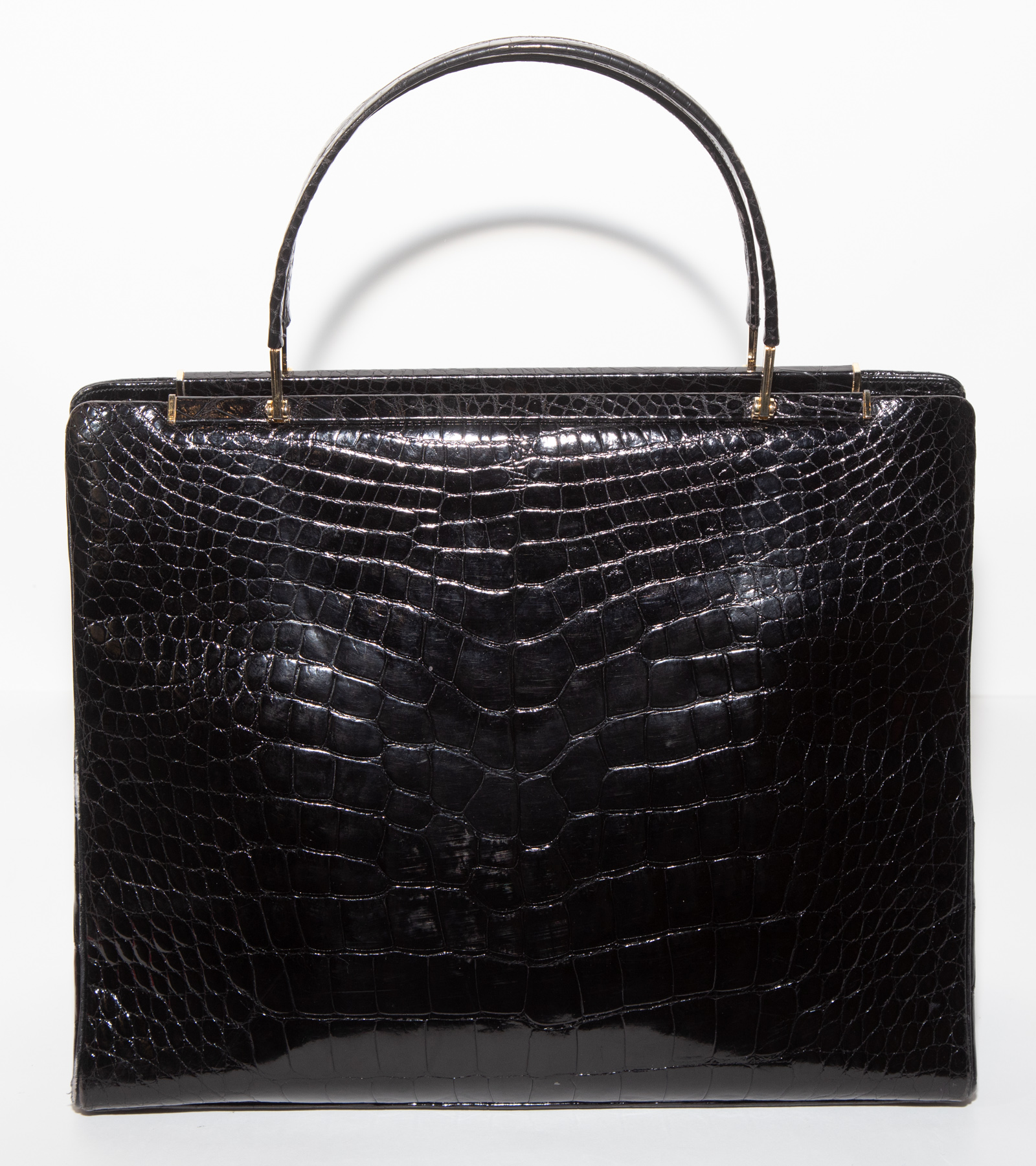 JUDITH LEIBER BLACK ALLIGATOR