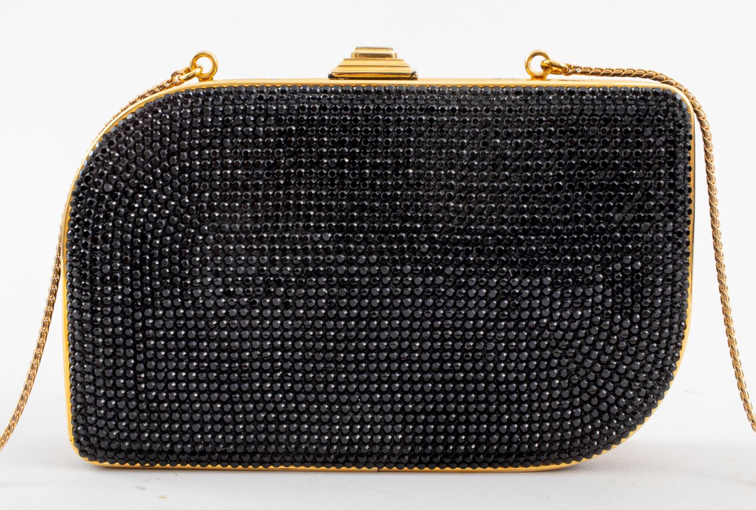 JUDITH LEIBER BLACK CRYSTAL