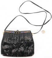 JUDITH LEIBER BLACK KARUNG SHO