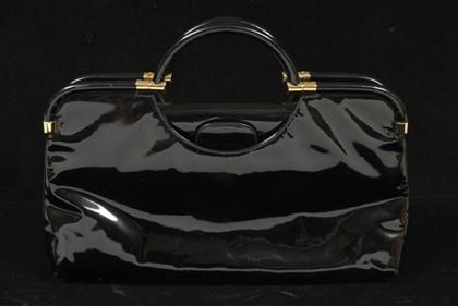 Judith Leiber black patent