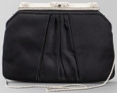 JUDITH LEIBER BLACK STAIN CLUT