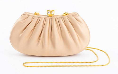 JUDITH LEIBER CHAMPAGNE SILK
