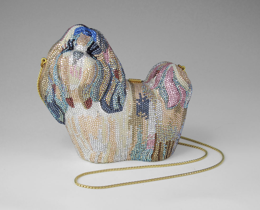 JUDITH LEIBER CRYSTAL DOG