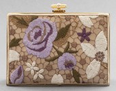 JUDITH LEIBER EMBROIDERED FLOR