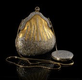 Judith Leiber Gilt-Metal and R