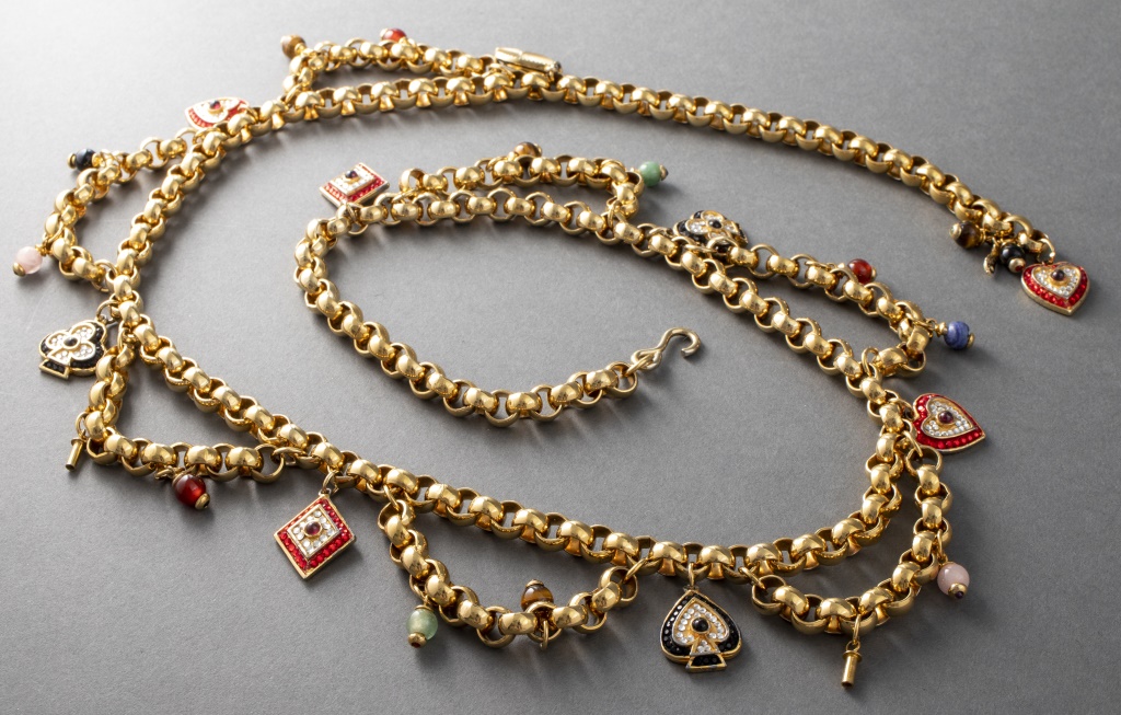 JUDITH LEIBER GOLD-TONE "FOUR