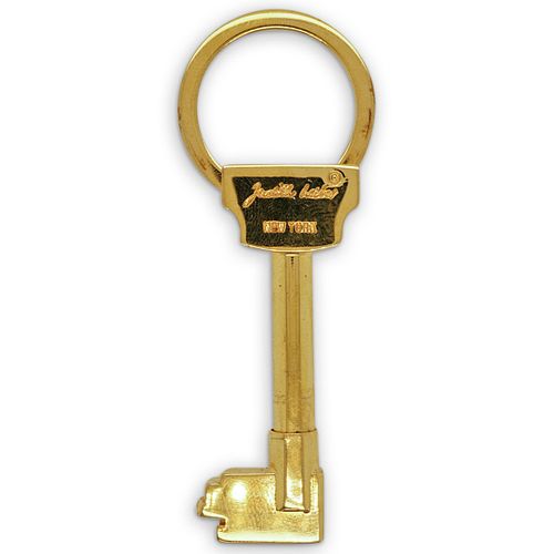 JUDITH LEIBER GOLD TONE KEY