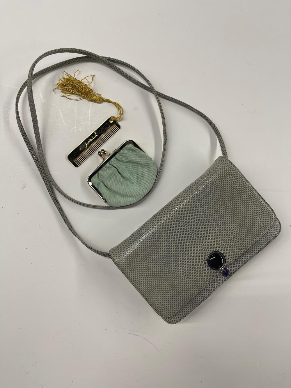 JUDITH LEIBER GREEN LIZARD