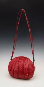 JUDITH LEIBER KARUNG SNAKESKIN
