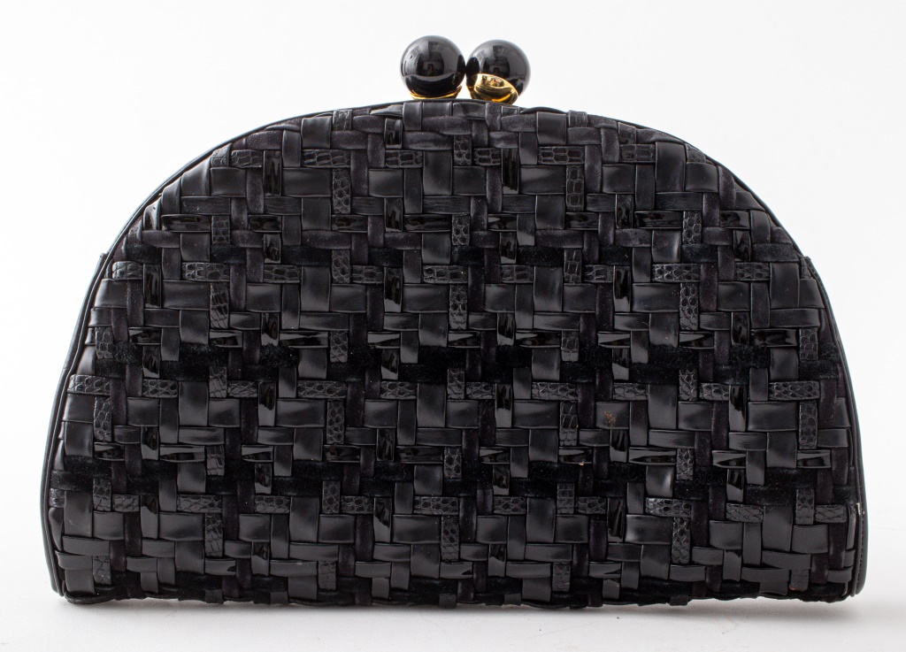 JUDITH LEIBER LEATHER BLACK
