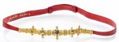 JUDITH LEIBER LIZARD SKIN BELT