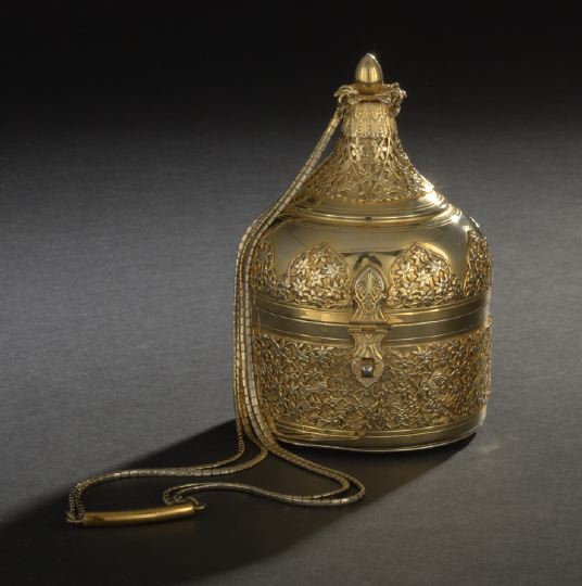 Judith Leiber Minaudiere,  the gold