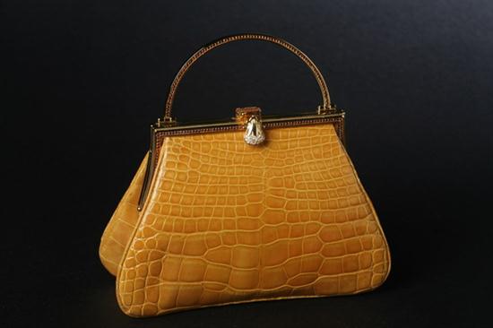 JUDITH LEIBER OCHRE ALLIGATOR
