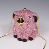JUDITH LEIBER PINK PIG MINAUDI