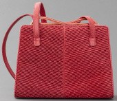 JUDITH LEIBER RED LIZARD HANDB